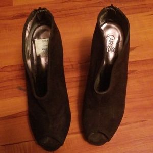 Peep Toe Bootie Heels